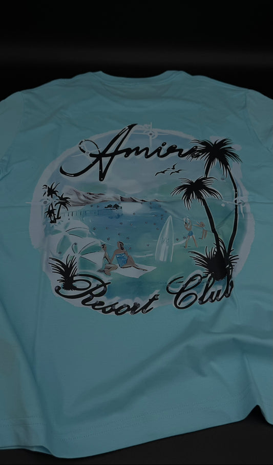 Playera Amiri Beach Blue 1.1 Talla M