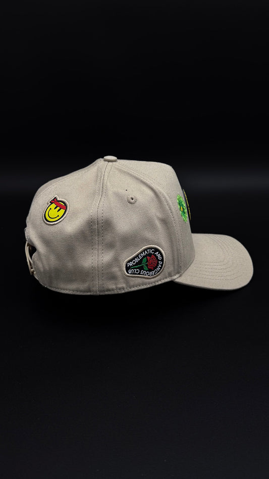 Gorra Problematic And Dangerous Beige
