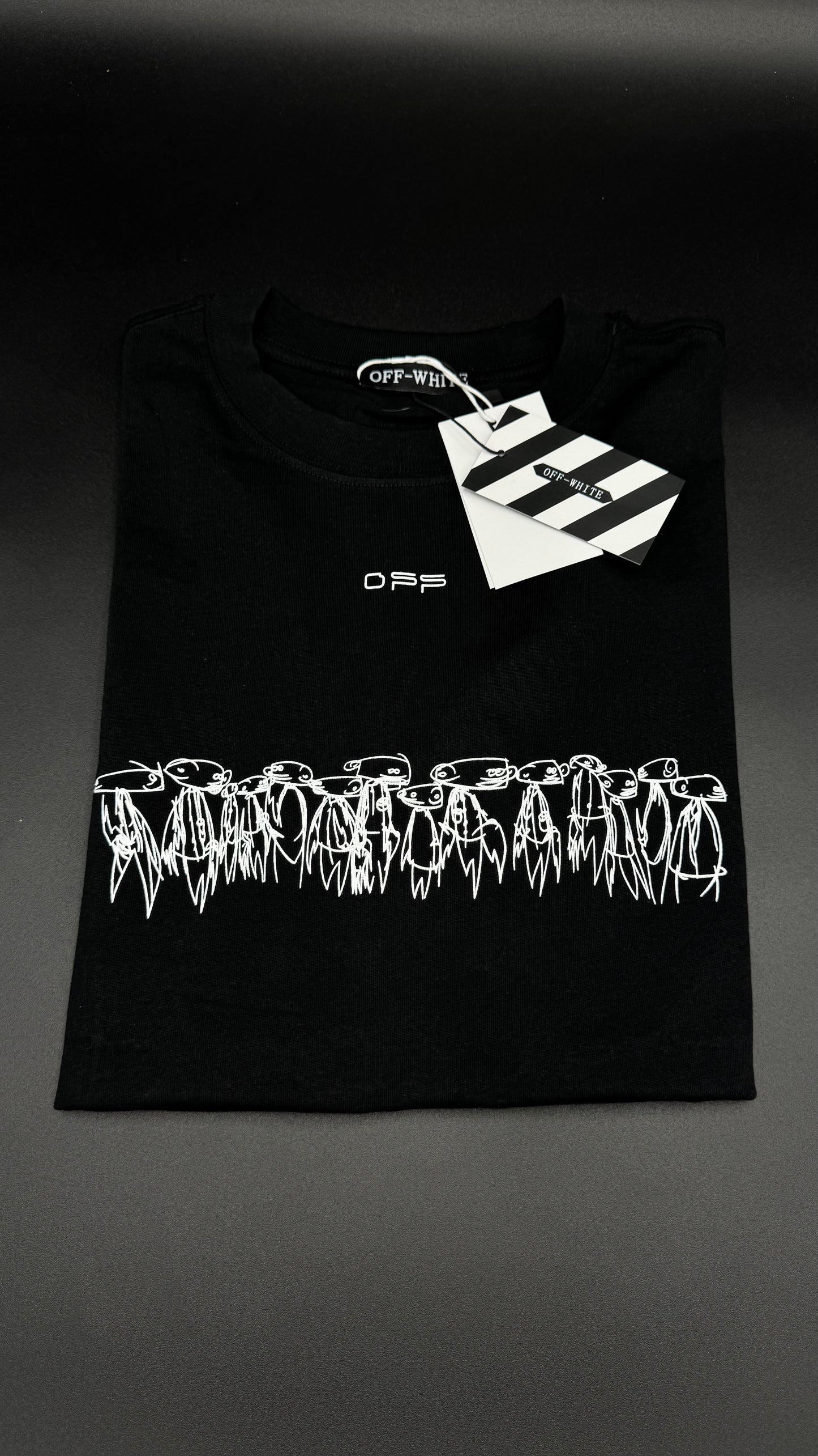 Playera Off White Atom G5. Talla M