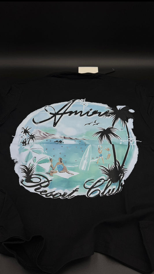 Playera Amiri Beach Black 1.1 Talla M